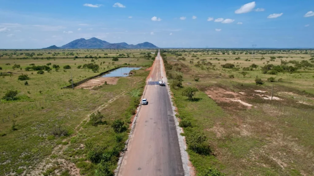 Os serviços começaram nas proximidades da entrada da vicinal Pedra Pintada, em Amajari, na altura do km 628. Foto: DNIT