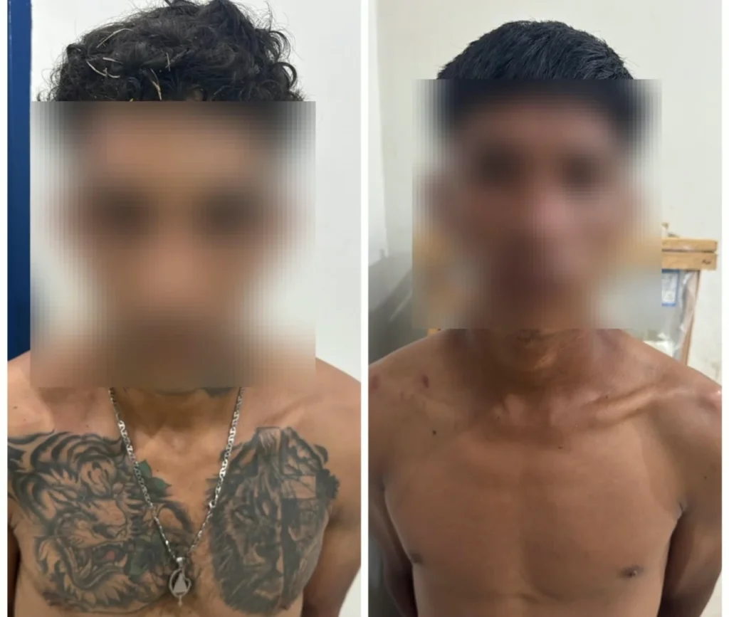 A dupla foi apresentada na Delegacia de Polícia de Bonfim (Foto: Divulgação)